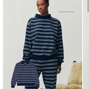 Parke Striped Navy Sweatshirt